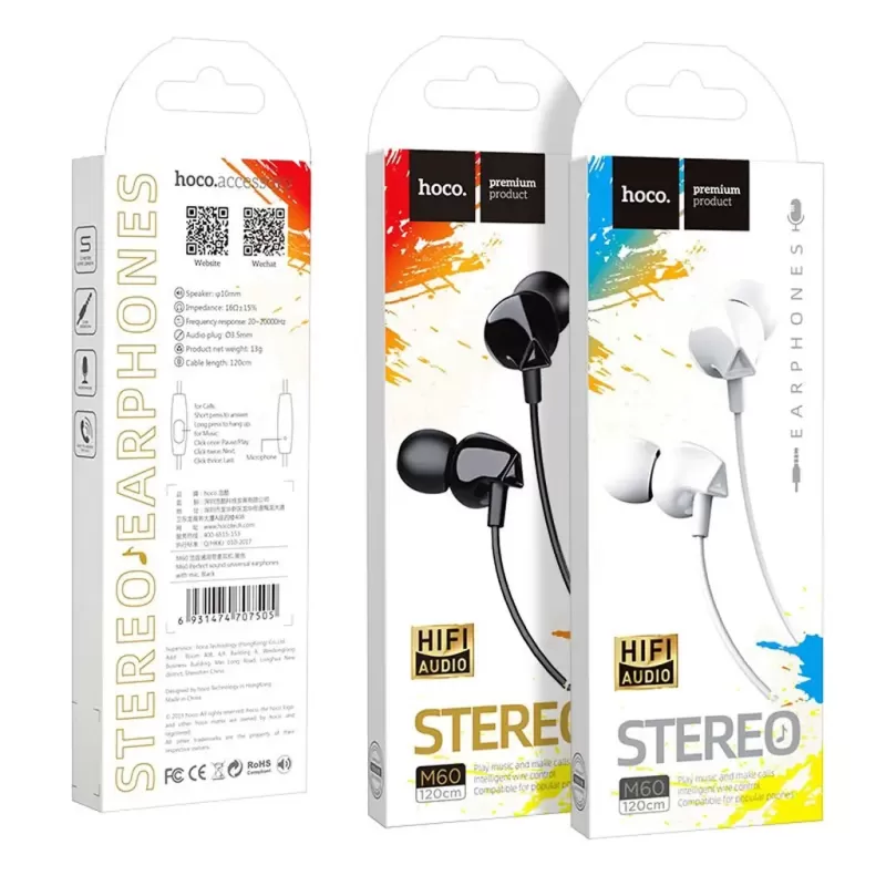 hoco-m60-perfect-sound-universal-wired-earphones-with-mic-packages